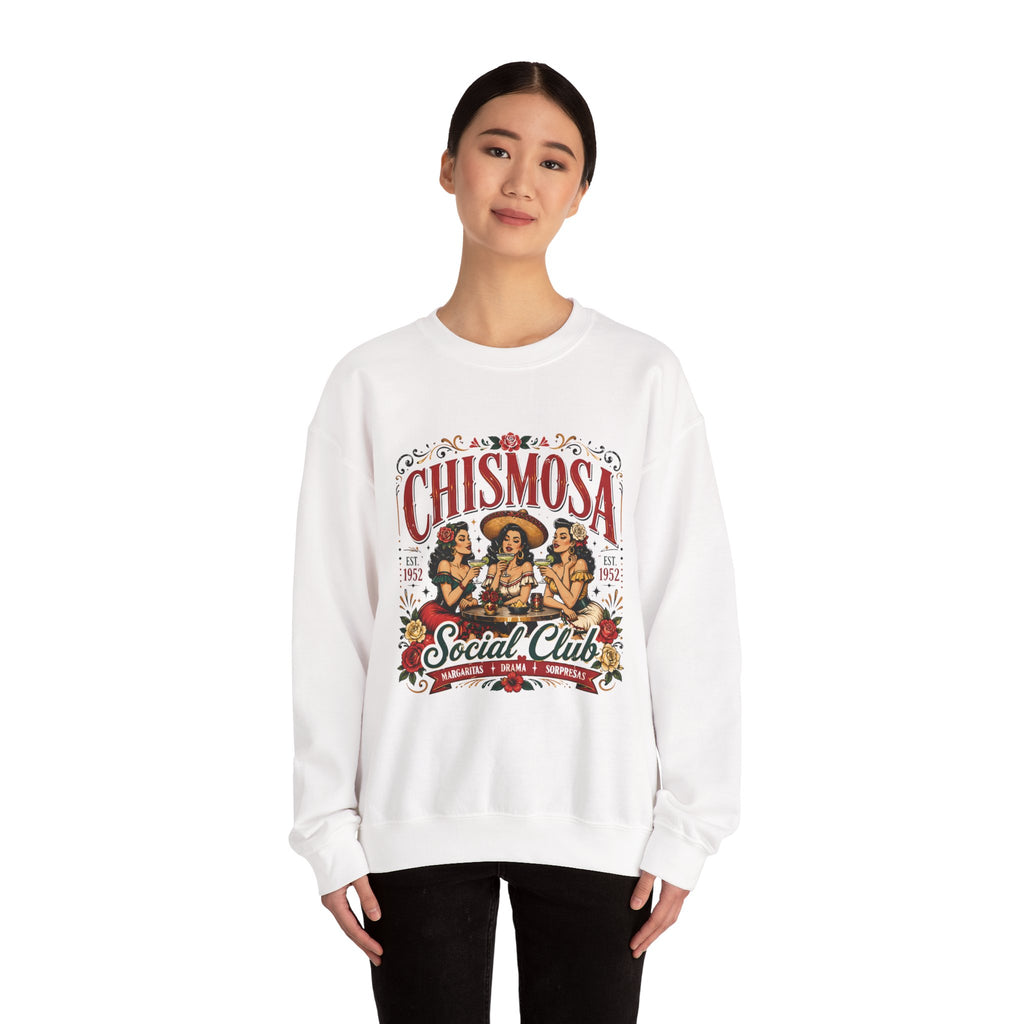Chismosa Social Club Sweatshirt - Vintage Latina Gossip Crewneck