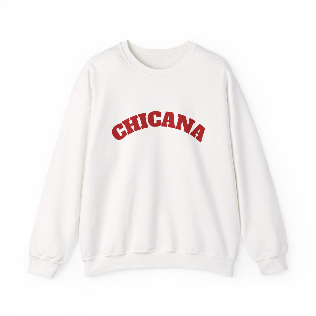 Chicana Crewneck Sweatshirt — La Chicana Vintage Rose Graphic