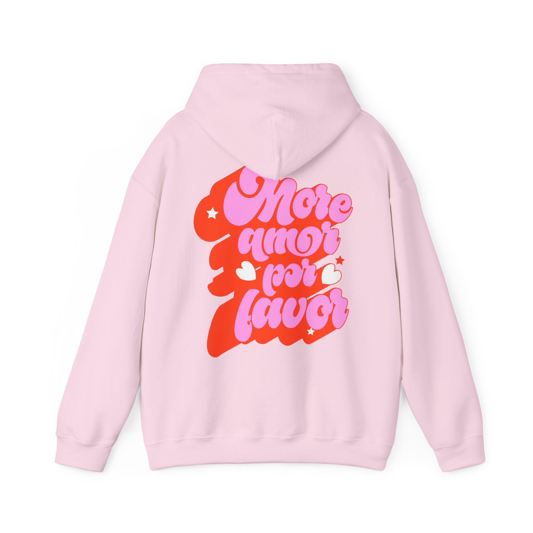 More Amor Por Favor hoodie lifestyle 2 - bold retro heart chicana gift pullover