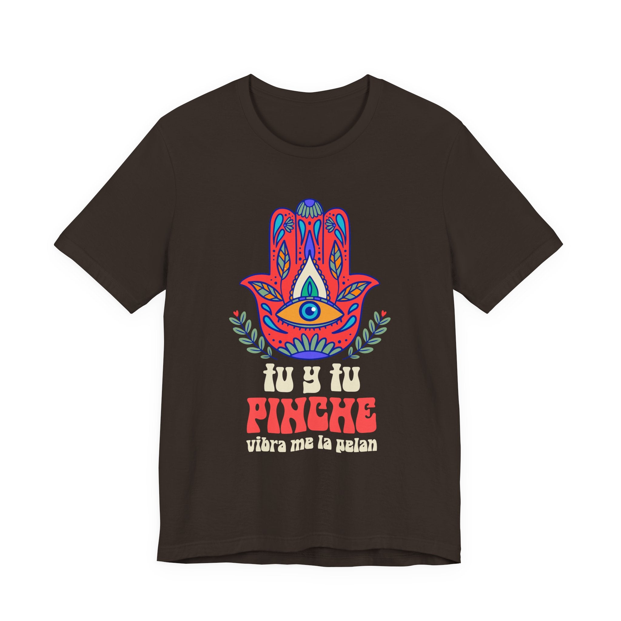 Graphic Tee — Hamsa Eye 'Tu y Tu Pinche' Floral Design