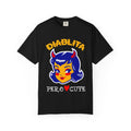 Diablita Pero Cute black tee - vintage retro devil Latina Comfort Colors graphic shirt