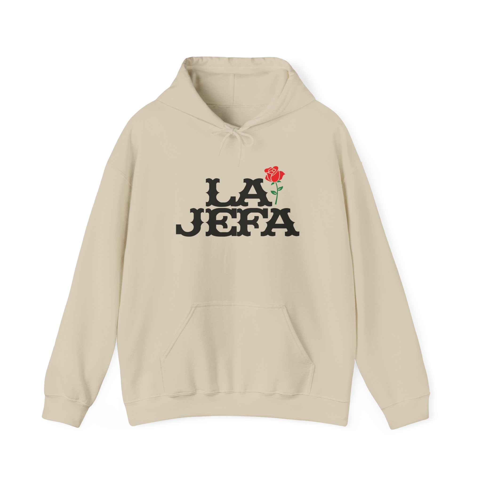 La Jefa hoodie light pink - soft pastel boss lady Latina pride sweatshirt