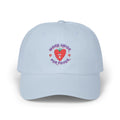 More Amor Por Favor pink dad cap - cute embroidered strawberry Latina gift baseball hat