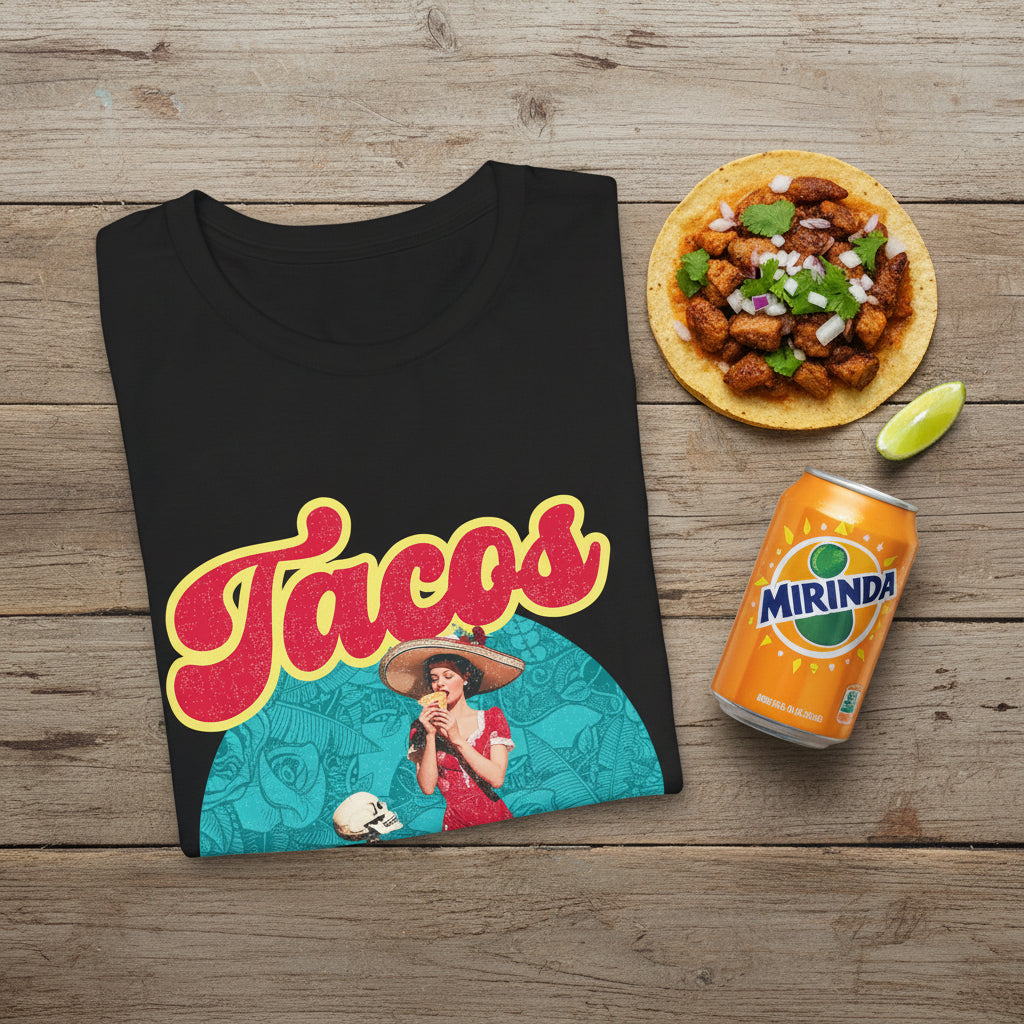 Chicana humor graphic tee with taco slogan - unisex retro Latina streetwear