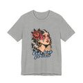 Black t-shirt featuring a vintage illustration of a crying woman with a rose and the Spanish phrase Todo Bien Ya Lloré.