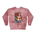 Vintage crew-neck sweatshirt featuring a retro tattoo design of a woman shedding a single tear and the phrase “It’s okay, I’ve already cried.
