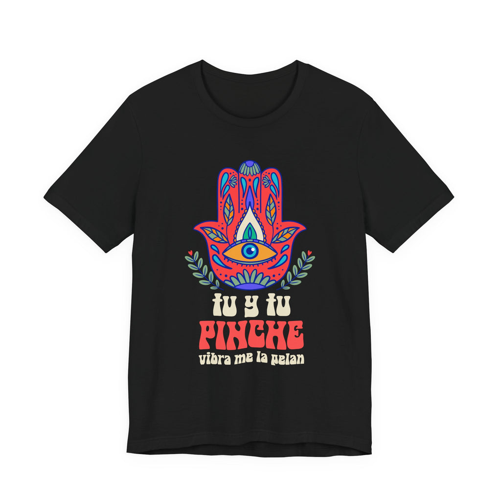 Graphic Tee — Hamsa Eye 'Tu y Tu Pinche' Floral Design